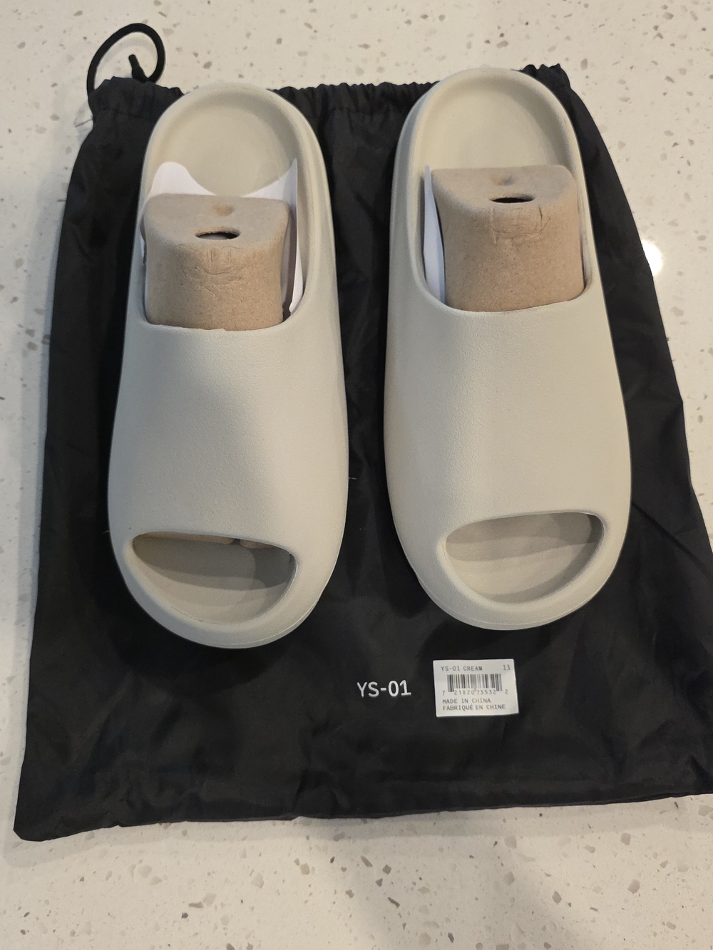 Cream Yeezy Slides 13